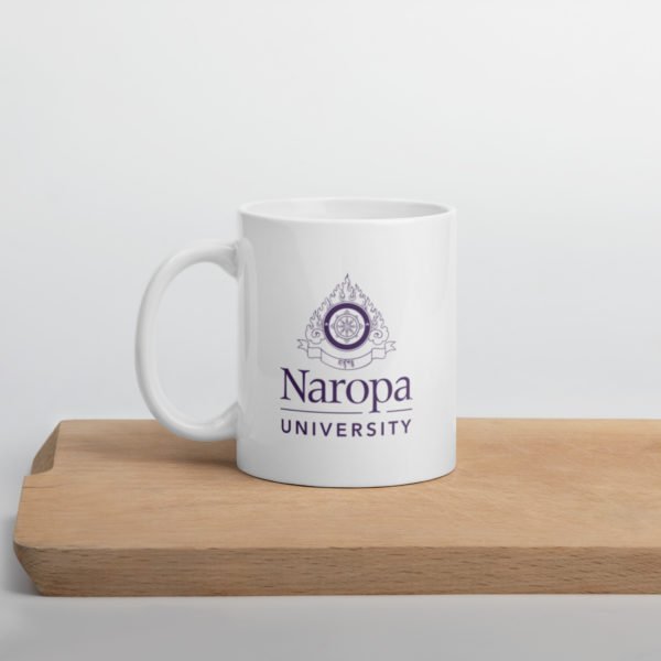 White glossy mug