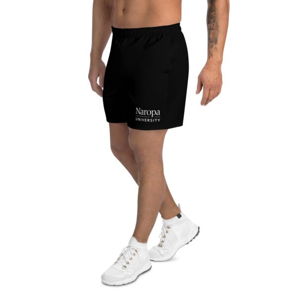 Naropa Wordmark Men's Recycled Black Shorts - Image 3