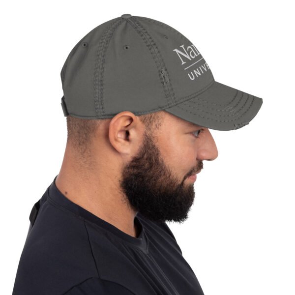 Distressed Dad Hat with White Naropa Logo - Image 12