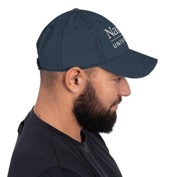 Distressed Dad Hat with White Naropa Logo - Image 8