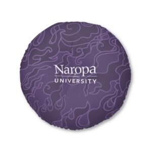 Naropa University Multi-colour Round Tufted Floor Pillow — Cozy Meditation & Dorm Seating