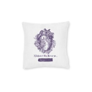 Naropa 'I Followed My Heart To...' Decorative Square Pillow - Boho Spiritual Home Accent