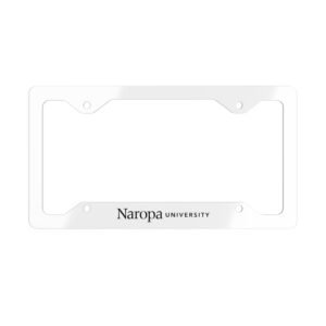 Metal License Plate Frame — Naropa University Stainless Steel Car Plate Frame