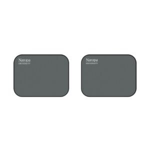 Naropa University Rear Car Floor Mats (Set of 2) — Durable Gray Logo Car Mats