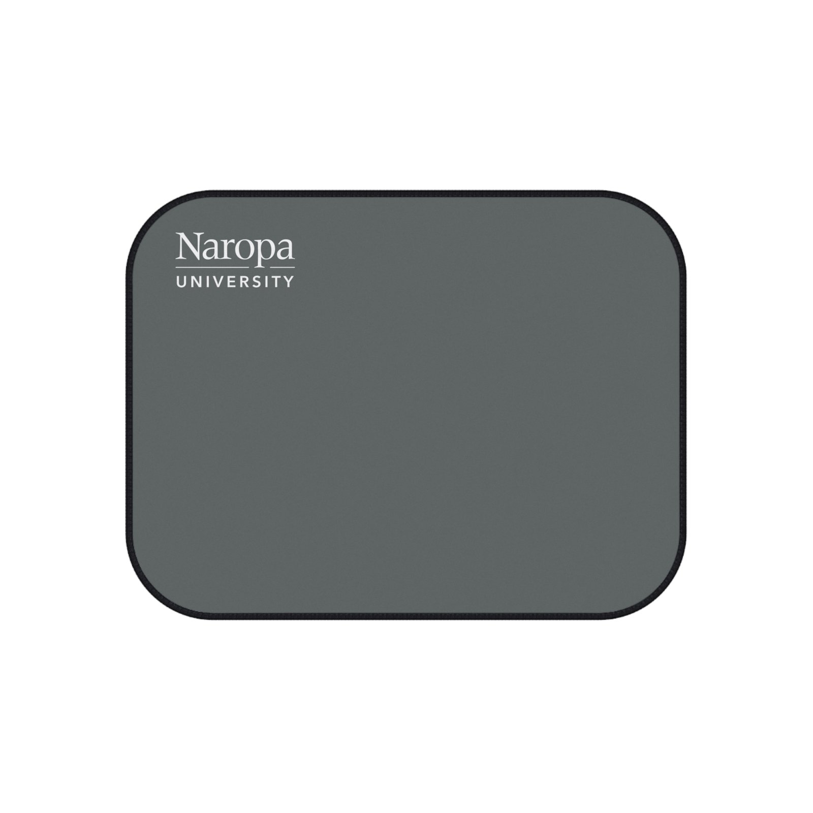 Naropa University Rear Car Floor Mats (Set of 2) — Durable Gray Logo Car Mats - Image 5