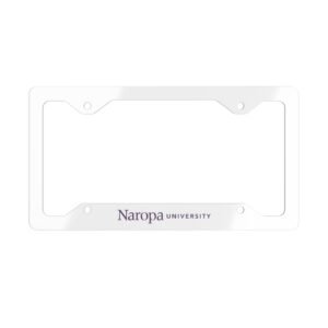 Metal License Plate Frame — Naropa University Stainless Steel Car Plate Frame