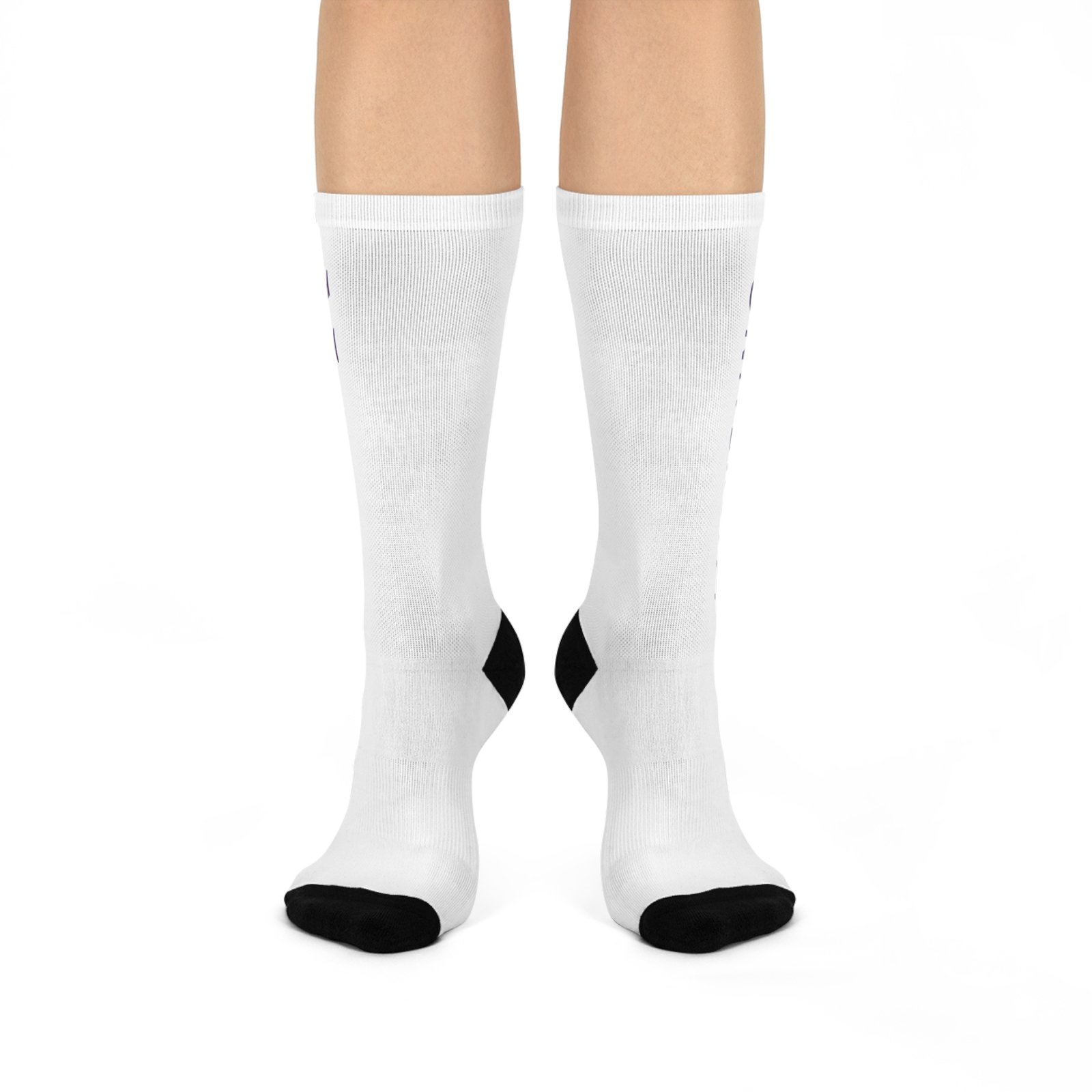 Naropa University Cushioned Crew Socks — White Logo Athletic Socks - Image 4